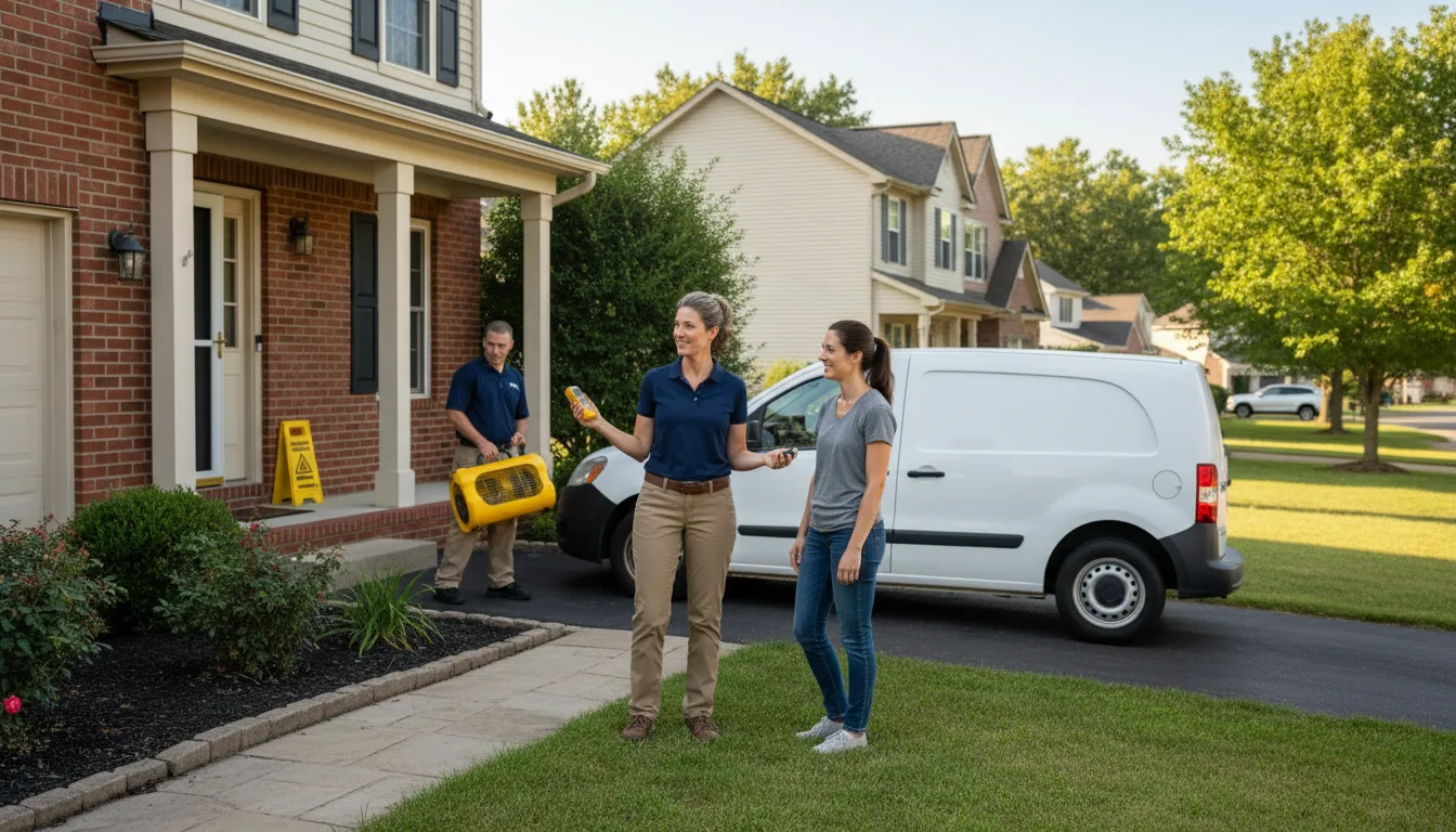 Residential water damage restoration in Arcadia, NE